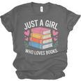 Book Nerd Just A Girl Who Loves Books Literary Enthusiast Unisex Jersey T-Shirt Book Nerd Just A Girl Who Loves Books Literary Enthusiast Unisex Jersey T-Shirt