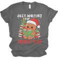 Book Reading Just Waiting For Christmas Gingerbread Unisex Jersey T-Shirt