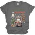 All Booked For Christmas Cute Bookish Cat Lover Unisex Jersey T-Shirt