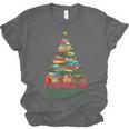All Booked For Christmas Reading Books Librarian Holiday Unisex Jersey T-Shirt