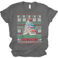 All Booked For Christmas Tree Book Ugly Christmas Sweatshirt Unisex Jersey T-Shirt