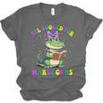 All Booked For Mardi Gras Crocodile Reading Book Teacher Unisex Jersey T-Shirt
