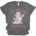 All Booked For Valentines Cute Cherub Vintage Book Lover Unisex Jersey T-Shirt