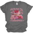 All Booked Valentine's Girly Teacher Coquette Love Unisex Jersey T-Shirt