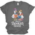 Bookish Goose Cute Geese With Hats Reading Books Unisex Jersey T-Shirt Bookish Goose Cute Geese With Hats Reading Books Unisex Jersey T-Shirt