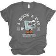 Bookish Mental Health Book A Day Retro Read More Book Unisex Jersey T-Shirt