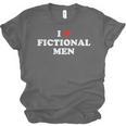 Bookish Quote Reading Lover I Love Fictional Men Unisex Jersey T-Shirt