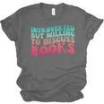 Bookish Reading Love Introverted But Willing To Discuss Book Unisex Jersey T-Shirt