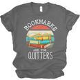 Bookmarks Are For Quitters Book Lovers Book Nerd Unisex Jersey T-Shirt Bookmarks Are For Quitters Book Lovers Book Nerd Unisex Jersey T-Shirt