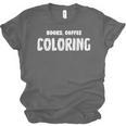 Books Coffee Coloring Unisex Jersey T-Shirt