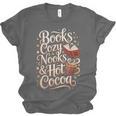 Books Cozy Nooks Hot Cocoa Winter Reading Warmth Comfort Unisex Jersey T-Shirt Books Cozy Nooks Hot Cocoa Winter Reading Warmth Comfort Unisex Jersey T-Shirt