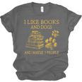 I Like Books And Dogs And Maybe 3 People Book Dog Lovers Men Women Unisex Jersey T-Shirt I Like Books And Dogs And Maybe 3 People Book Dog Lovers Men Women Unisex Jersey T-Shirt
