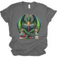 Books Dragon Reading Book Unisex Jersey T-Shirt