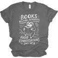 Books Helping Introverts Avoid Conversations Since 1454 Unisex Jersey T-Shirt