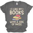 I Like My Books With a Side Of Panic Thriller Unisex Jersey T-Shirt