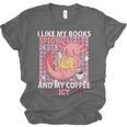 I Like My Books Spicy And My Coffee Icy Librarian Unisex Jersey T-Shirt
