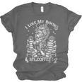 I Like My Books Spicy And My Coffee ICY Skeleton Meme Unisex Jersey T-Shirt