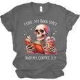 I Like My Books Spicy And My Coffee Icy Skeleton Unisex Jersey T-Shirt I Like My Books Spicy And My Coffee Icy Skeleton Unisex Jersey T-Shirt