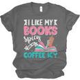 I Like My Books Spicy Coffee ICY Unisex Jersey T-Shirt I Like My Books Spicy Coffee ICY Unisex Jersey T-Shirt