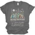 Booktrovert Definition Floral Books Reading Teacher Library Unisex Jersey T-Shirt