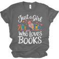 Bookworm Book Just A Girl Who Loves Books Unisex Jersey T-Shirt