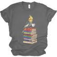 Bookworm Cockatiel Bird Reading Books Drinking Coffee Lover Unisex Jersey T-Shirt