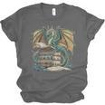 Bookworm Dragons Reading Book Dragons And Books Unisex Jersey T-Shirt Bookworm Dragons Reading Book Dragons And Books Unisex Jersey T-Shirt
