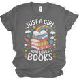 Bookworm Just A Girl Who Loves Books Unisex Jersey T-Shirt Bookworm Just A Girl Who Loves Books Unisex Jersey T-Shirt