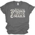 Born To Read Books Forced To Read Emails Bookish Bookworm Unisex Jersey T-Shirt Born To Read Books Forced To Read Emails Bookish Bookworm Unisex Jersey T-Shirt