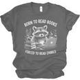 Born To Read Books Forced To Read Emails Bookish Racoon Unisex Jersey T-Shirt Born To Read Books Forced To Read Emails Bookish Racoon Unisex Jersey T-Shirt