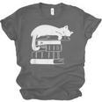 Cat Book Books And Cats Cat Lover Cat Mom Book Lovers Unisex Jersey T-Shirt