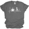 Cat Book Coffee Lover Heartbeat Cat Lover Book Lover Unisex Jersey T-Shirt Cat Book Coffee Lover Heartbeat Cat Lover Book Lover Unisex Jersey T-Shirt