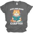 Cat Reading Books Bookworm Read One More Chapter Unisex Jersey T-Shirt