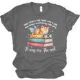 Cats And Books Easily Distracted By Book & Cat Lover Men Women Kids Unisex Jersey T-Shirt