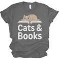 Cats And Books Unisex Jersey T-Shirt Cats And Books Unisex Jersey T-Shirt