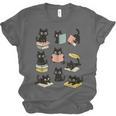 Cats Reading Books Cat Lover Unisex Jersey T-Shirt Cats Reading Books Cat Lover Unisex Jersey T-Shirt