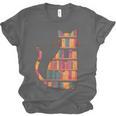 Cats Reading Books Librarian Library Readers Unisex Jersey T-Shirt