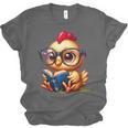 Chicken Reading a Book Farm Animal Chick Unisex Jersey T-Shirt Chicken Reading a Book Farm Animal Chick Unisex Jersey T-Shirt