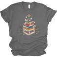 Christmas Book Reading Reader Xmas Bibliophile -Adult Christmas Tree Book Modern Unisex Jersey T-Shirt Christmas Book Reading Reader Xmas Bibliophile -Adult Christmas Tree Book Modern Unisex Jersey T-Shirt