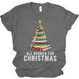 Christmas Book Tree All Booked For Xmas Unisex Jersey T-Shirt