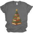 Christmas Book Tree Bookshelf Holiday For Readers Librarians Unisex Jersey T-Shirt Christmas Book Tree Bookshelf Holiday For Readers Librarians Unisex Jersey T-Shirt