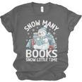 Christmas Reading Snowman So Many Books Men Women Kids Unisex Jersey T-Shirt