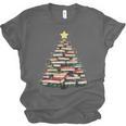 Christmas Tree Books Book Reading Bookworm Unisex Jersey T-Shirt Christmas Tree Books Book Reading Bookworm Unisex Jersey T-Shirt