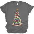 Christmas Tree Of Books For Readers And Librarians Unisex Jersey T-Shirt Christmas Tree Of Books For Readers And Librarians Unisex Jersey T-Shirt
