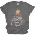 Christmas Tree Made Of Books Librarian Reader Holiday Unisex Jersey T-Shirt Christmas Tree Made Of Books Librarian Reader Holiday Unisex Jersey T-Shirt