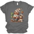 Coffee And Book Reading Accessories For Book Lovers Gnome Unisex Jersey T-Shirt
