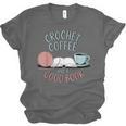 Coffee Crochet Good Book Bookish Yarn Crafter Unisex Jersey T-Shirt Coffee Crochet Good Book Bookish Yarn Crafter Unisex Jersey T-Shirt