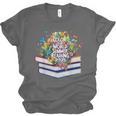 Color Our World Summer Reading 2025 Cute Book Wildflowers Unisex Jersey T-Shirt