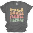 Colorful Dogs Books Plants Repeat Unisex Jersey T-Shirt