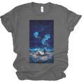 Cosmic Botanical Book Lover Reading Unisex Jersey T-Shirt